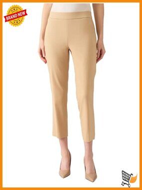 Stretch Twill Flat Front Slim Cropped Work Pants